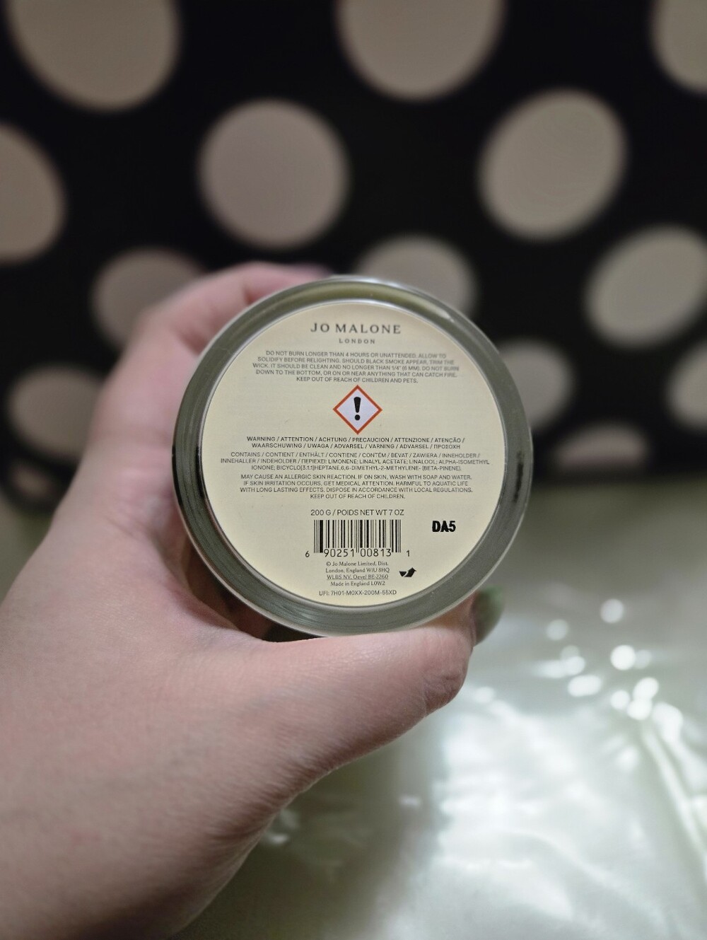 ✨️Jo Malone Lime Basil & Mandarin Candle✨️ - Picture 4 of 4